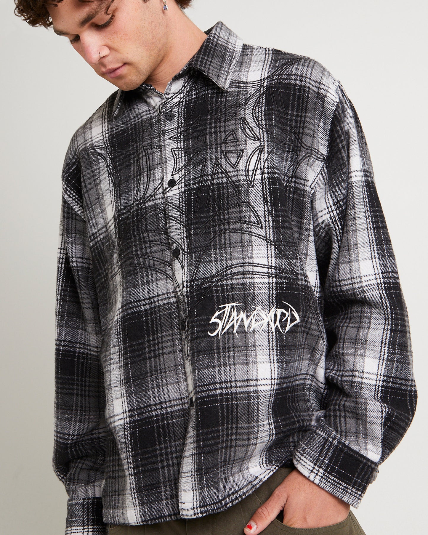 Web Long Sleeve Flannel Shirt