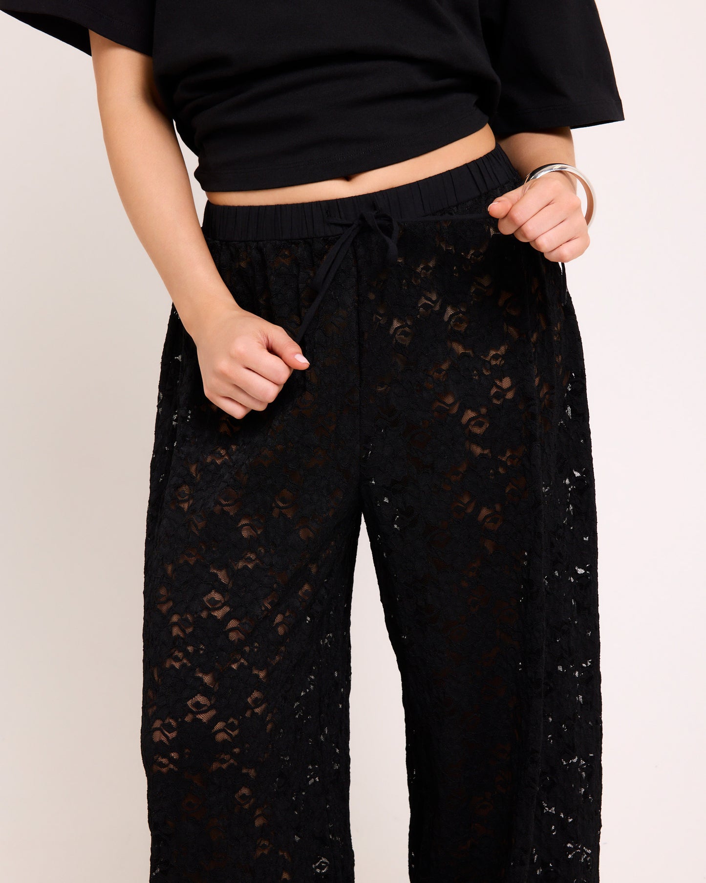 Jasmine Lace Relaxed Pants