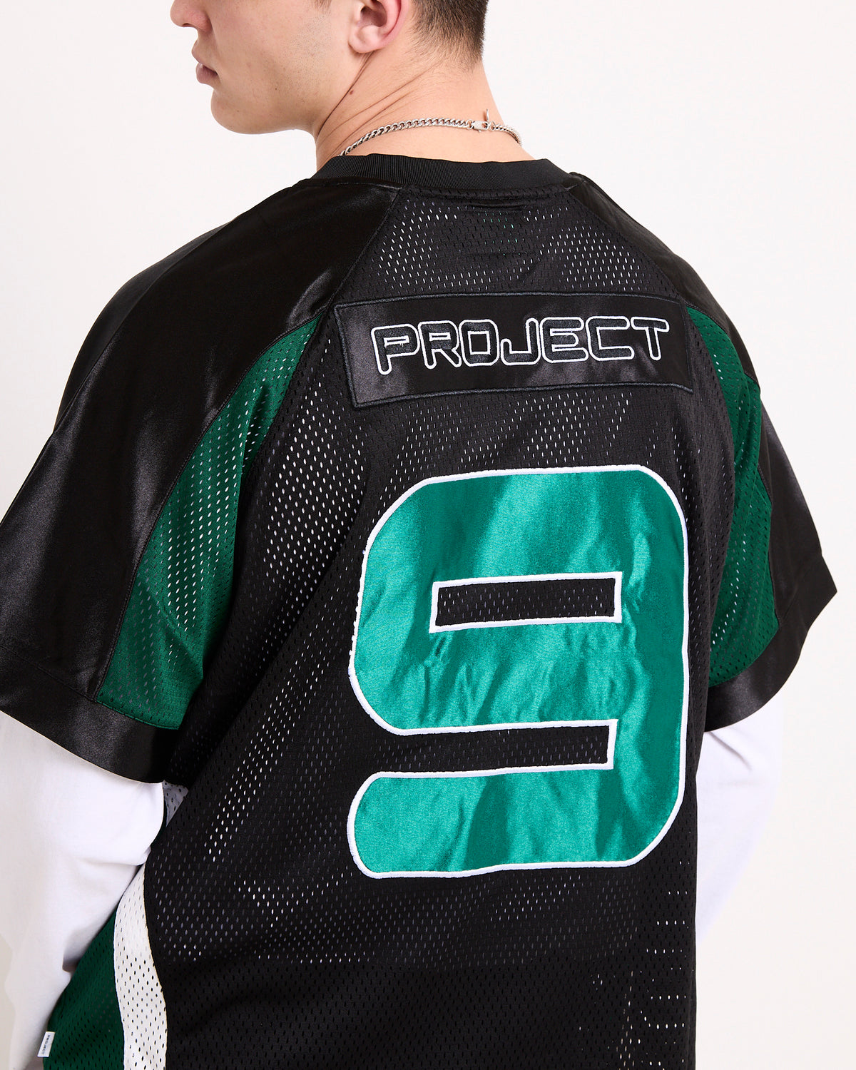Kelsey Mesh Jersey Shirt BLACK