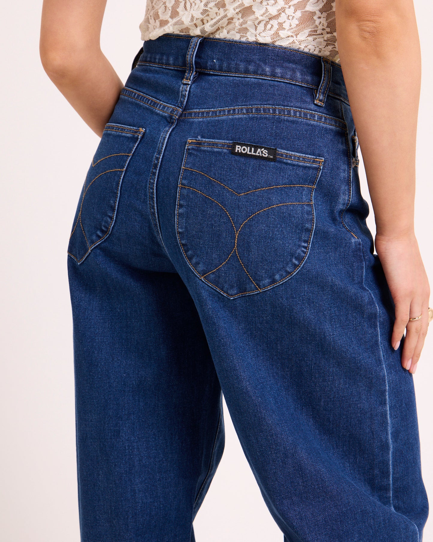 Gigi Barrel Denim Jeans Forever Blue
