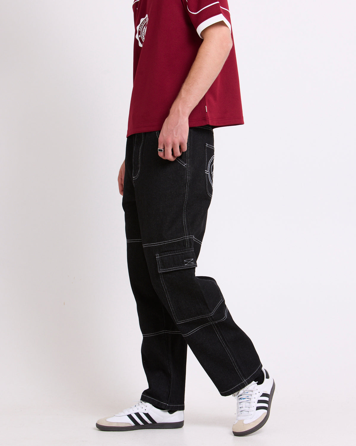 Motor Cargo Jeans BLACK
