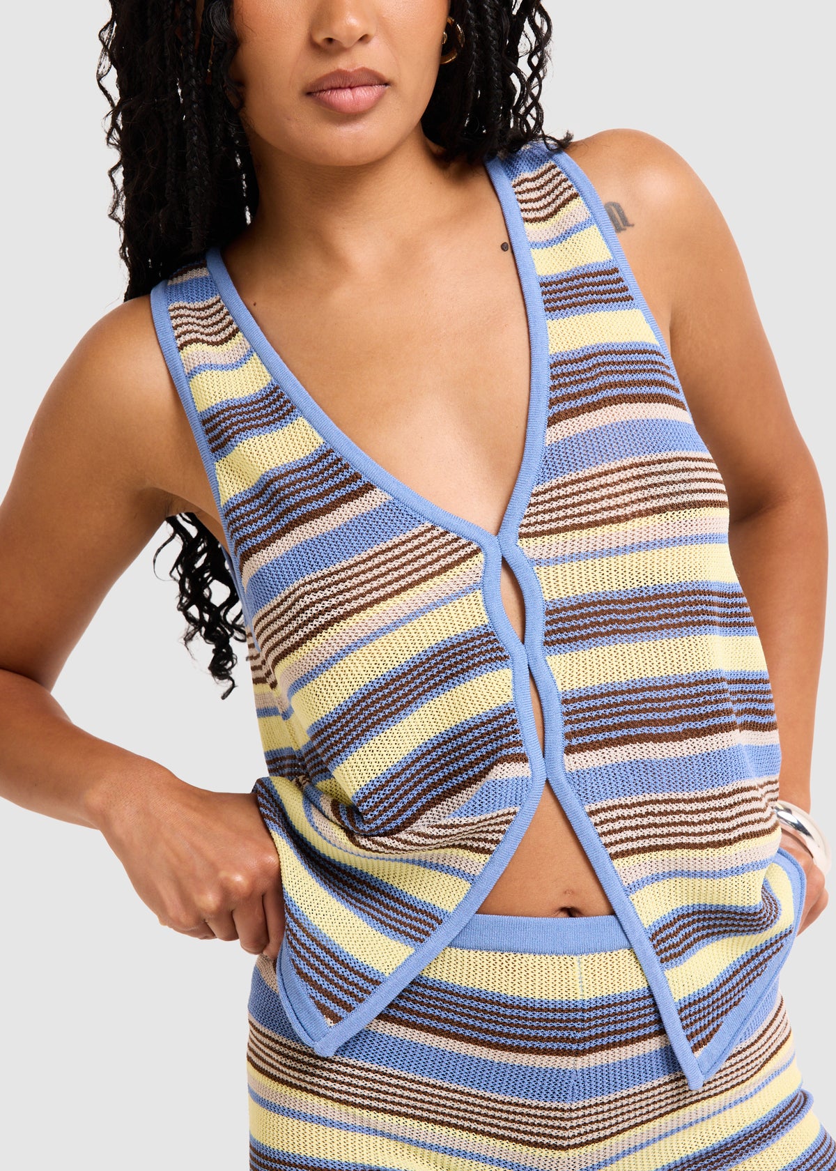 Angourie Knit Top STRIPE