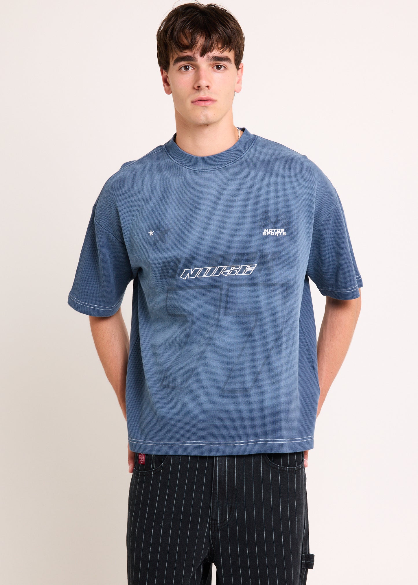 Varsity Waffle Crop T-Shirt