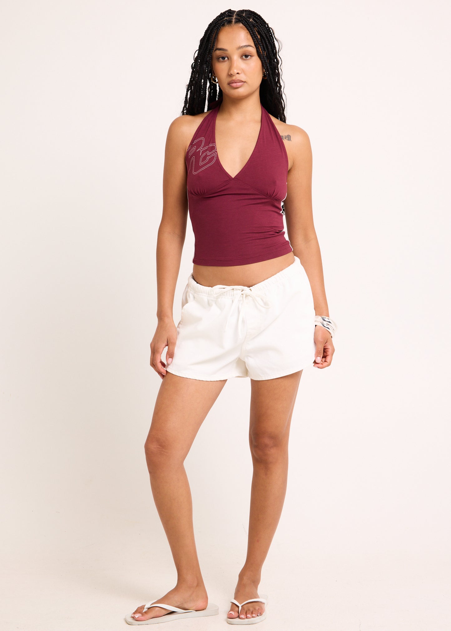 Archive Script Jersey Halter
