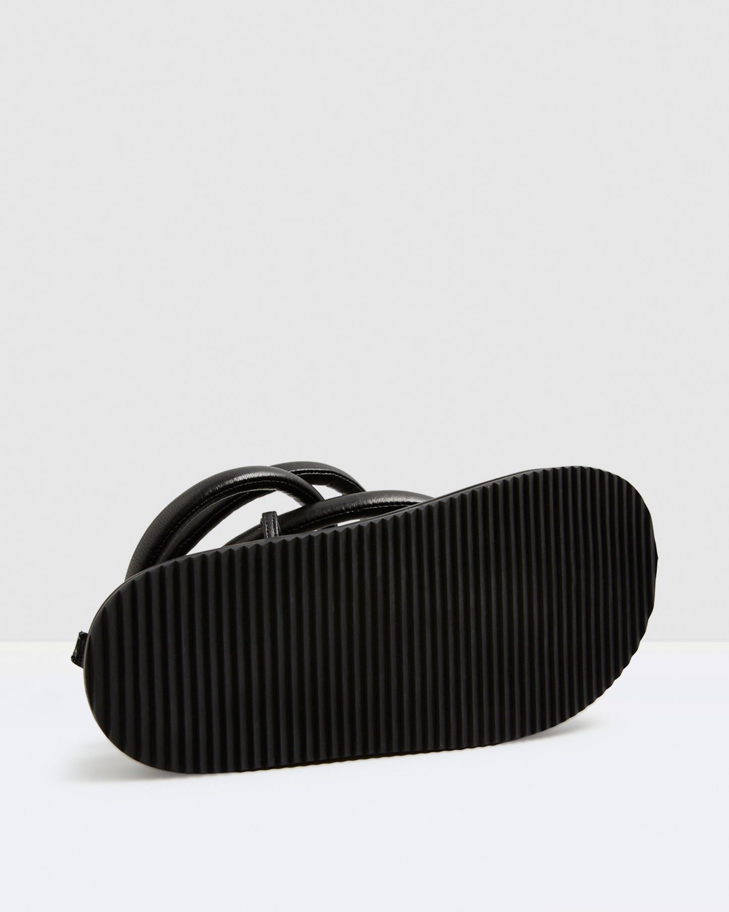 Soki Leather Sandals Black