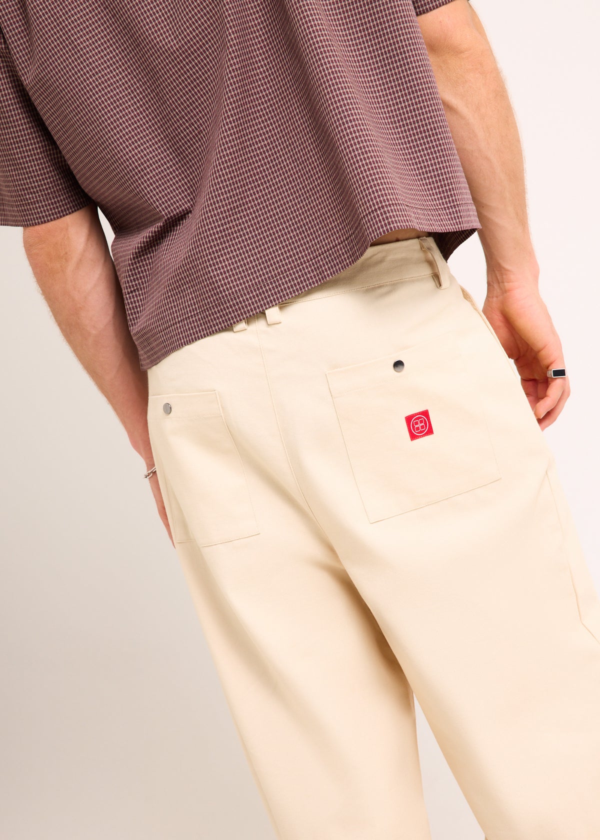 Painter Pleat Pants NATURAL