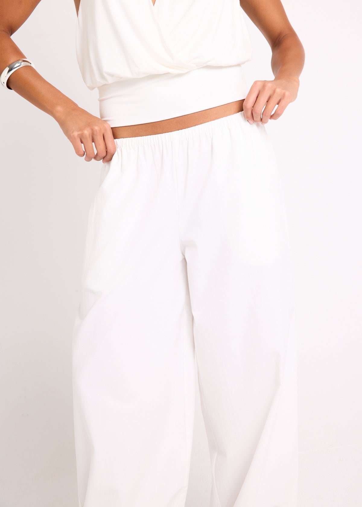 Clara Bubble Pants OFF WHITE