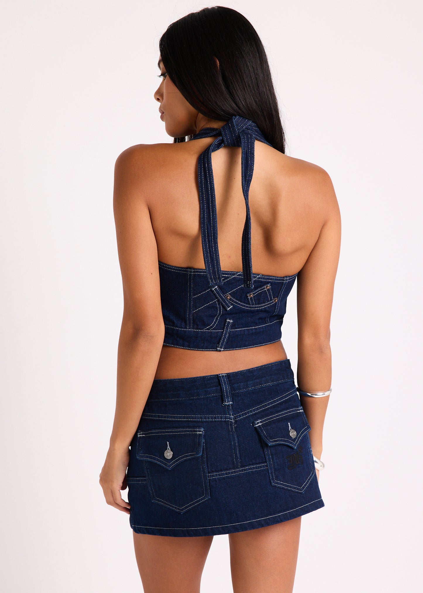 Jigsaw Denim Halter Top