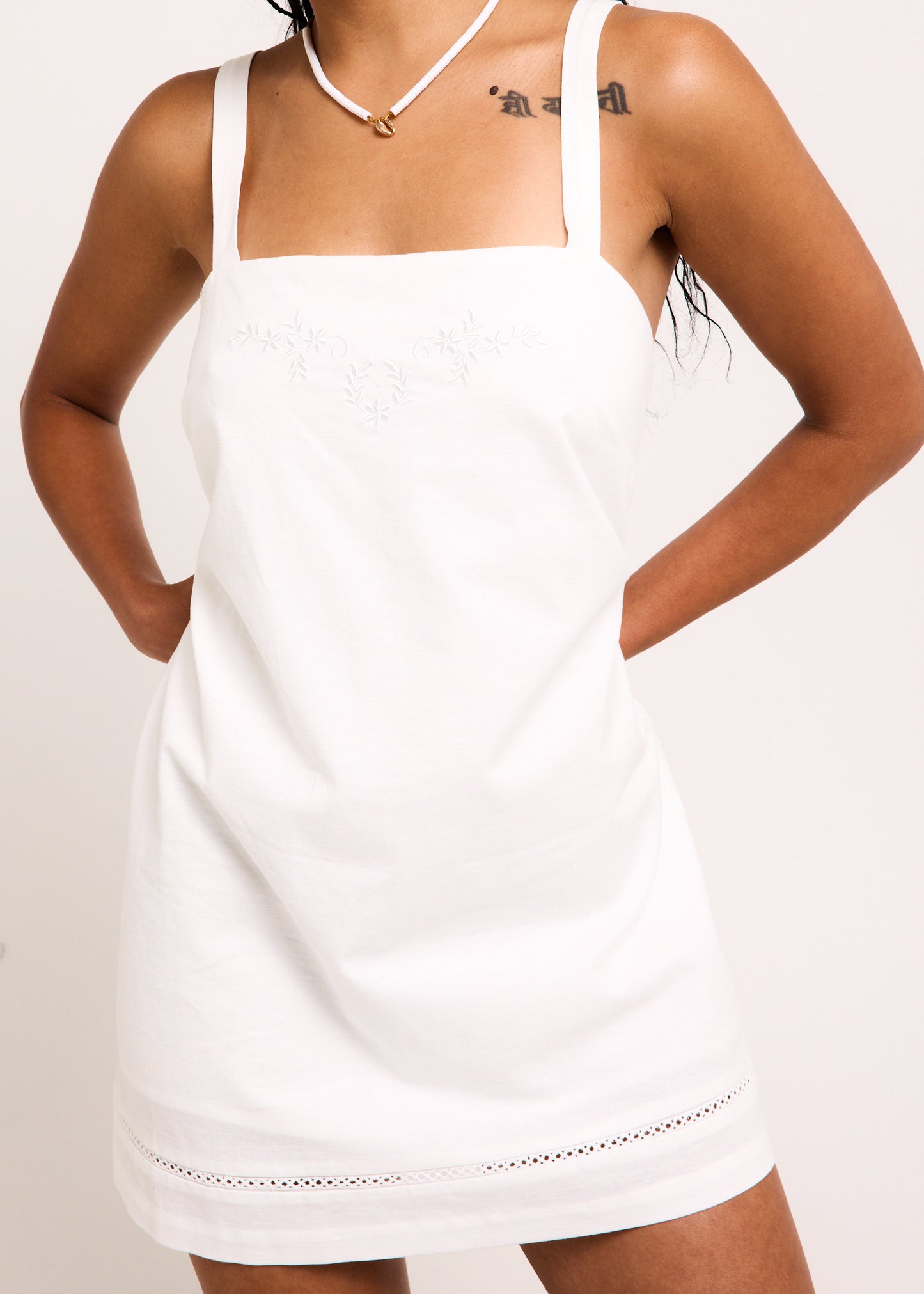 Nerida Lace Detail Mini Dress