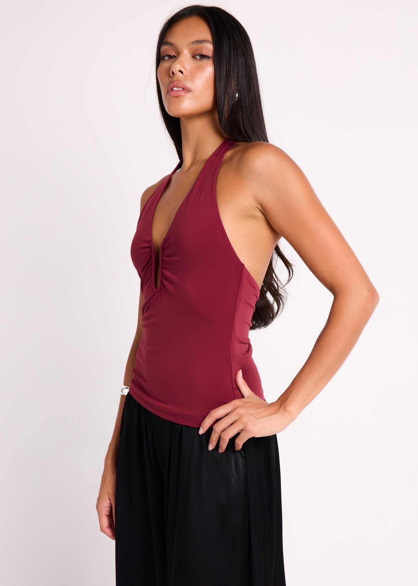 Eden Plunge Halter Top