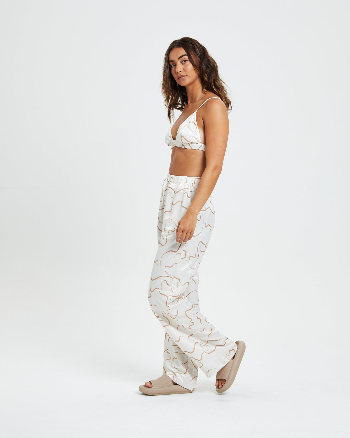 Amabella Picasso Print Bralette Ivory ASSORTED