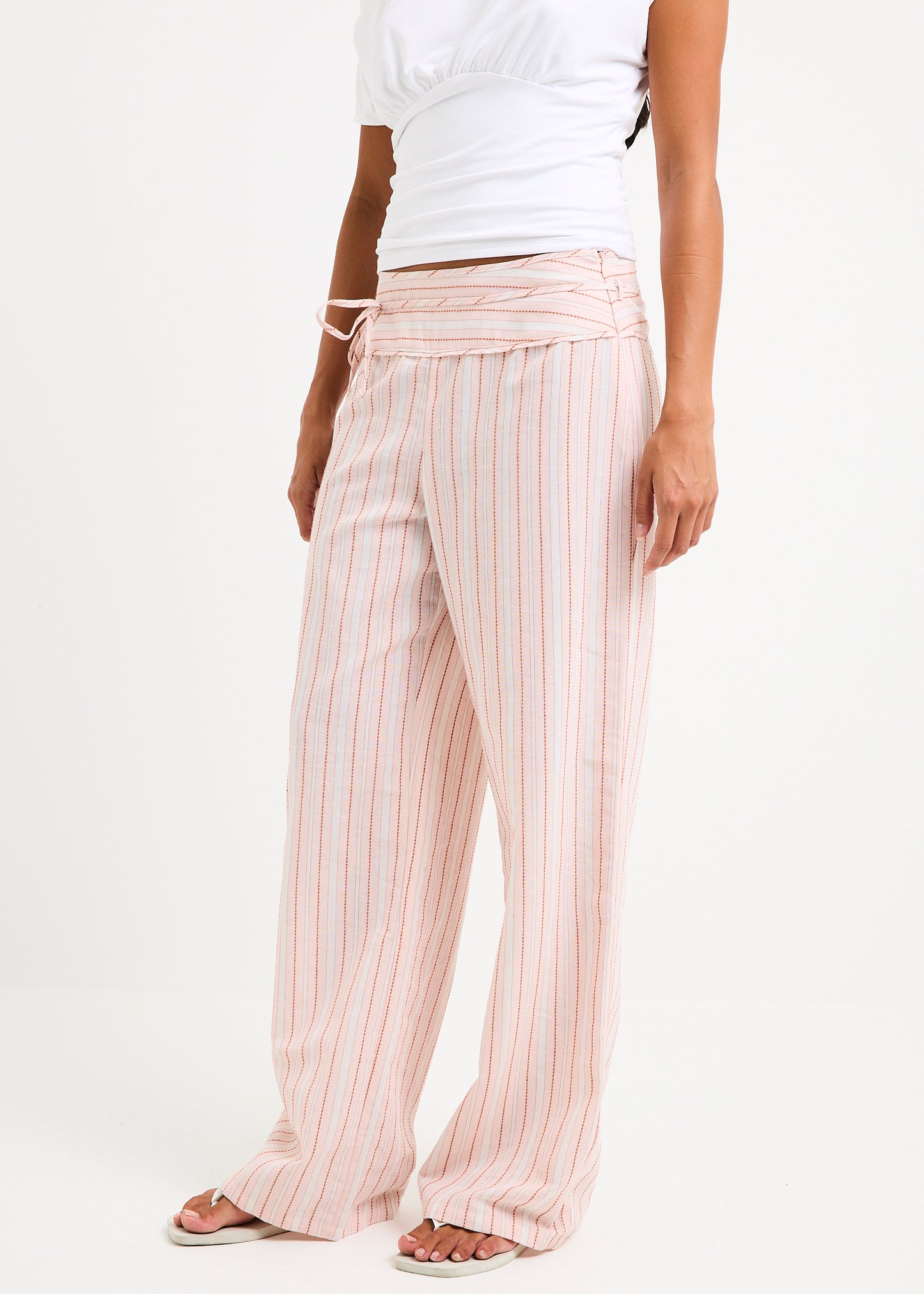 Ines Stripes Low Rise Pants