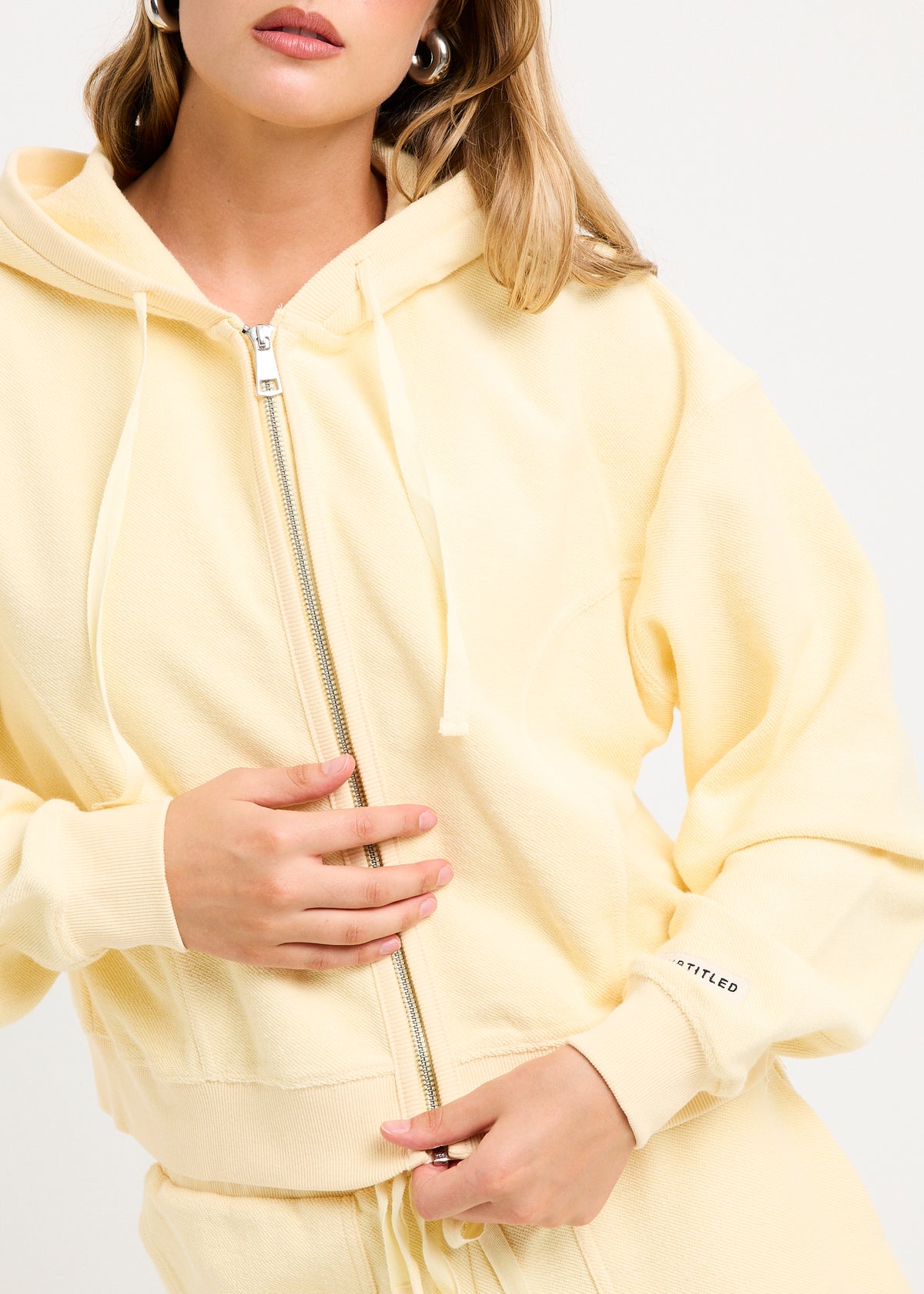 Palisades Terry Zip Thru Hoodie BUTTER