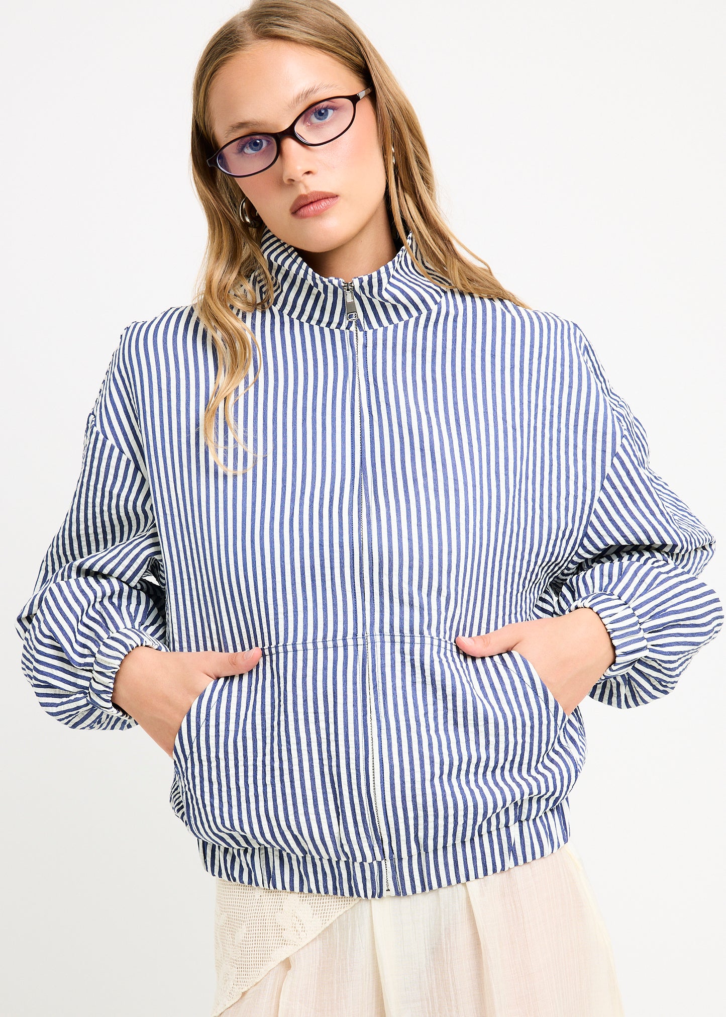 Adelaide Stripe Windbreaker