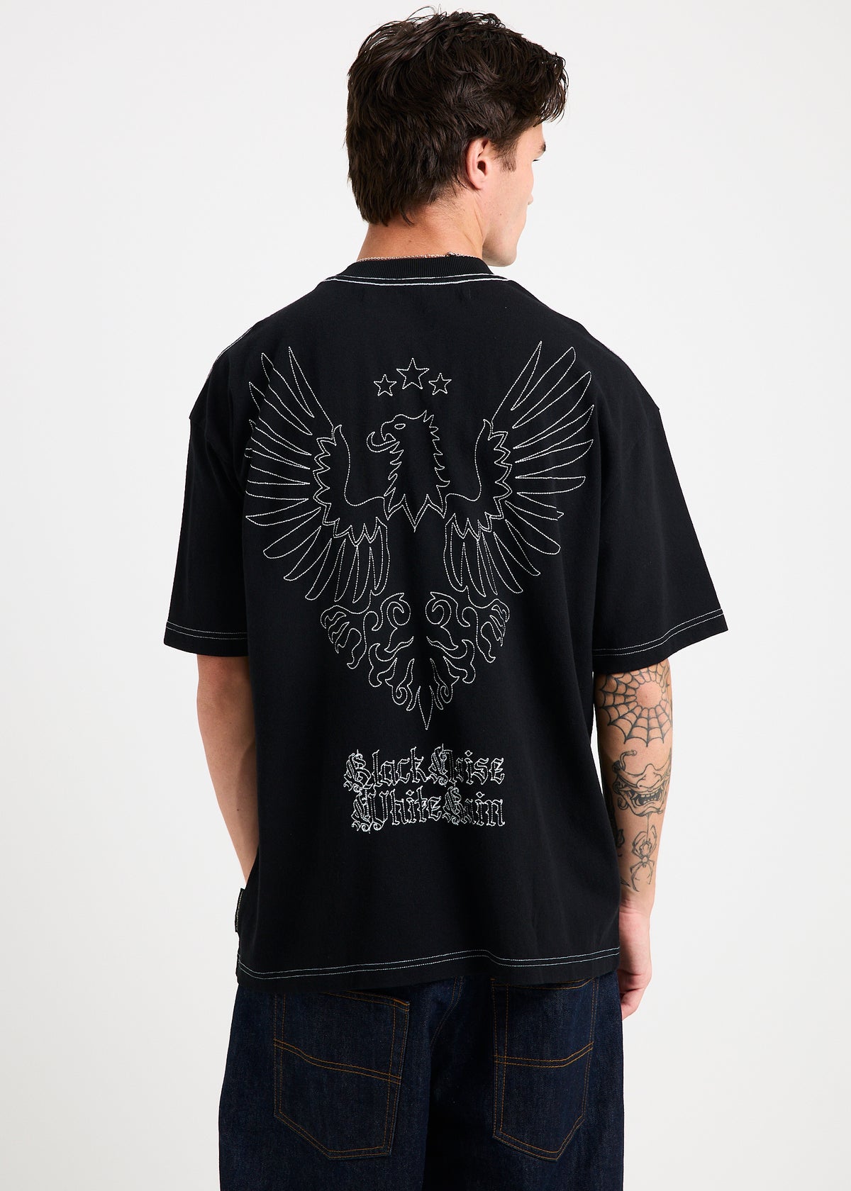 Contrast T-Shirt BLACK