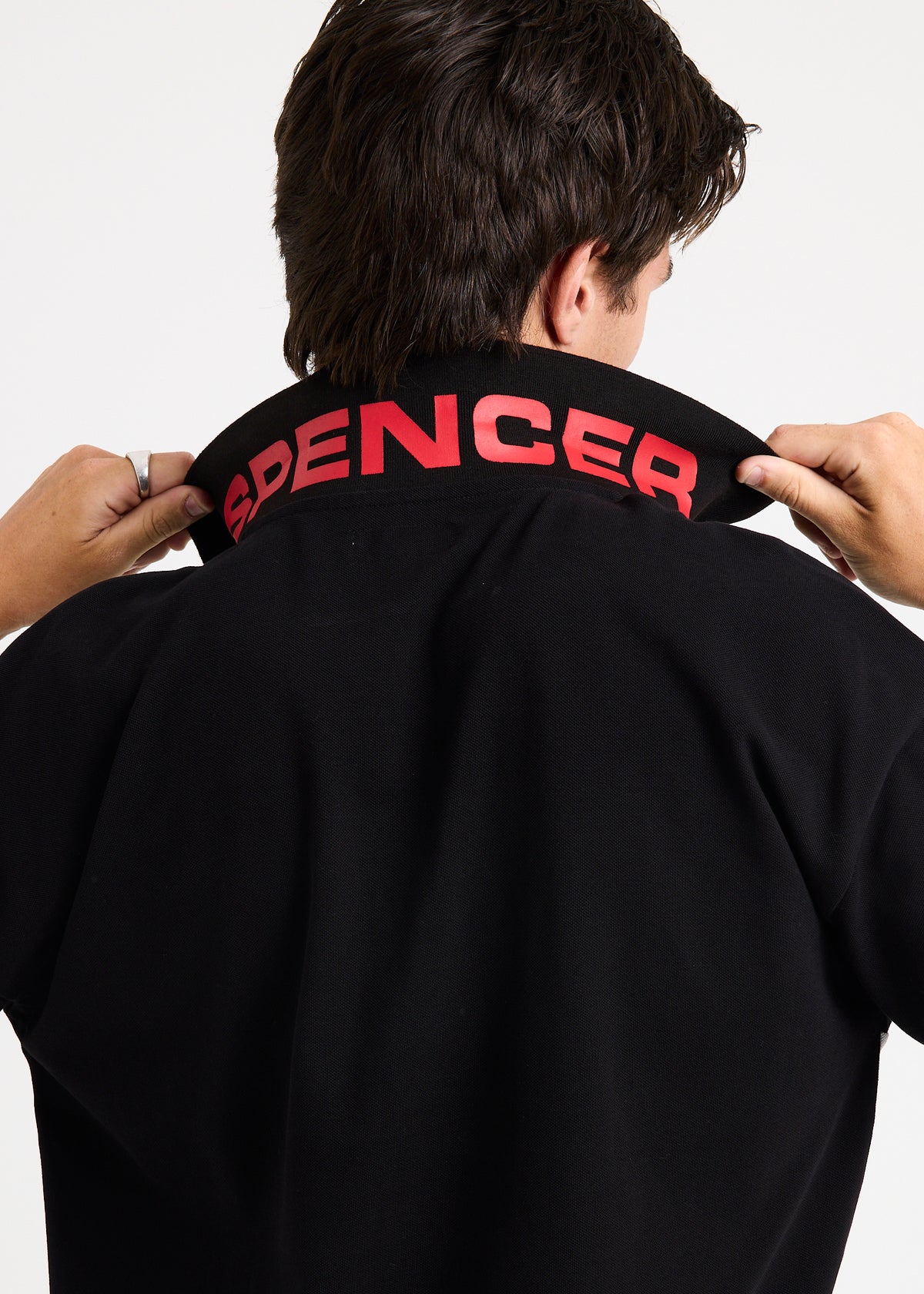 College Polo Shirt BLACK