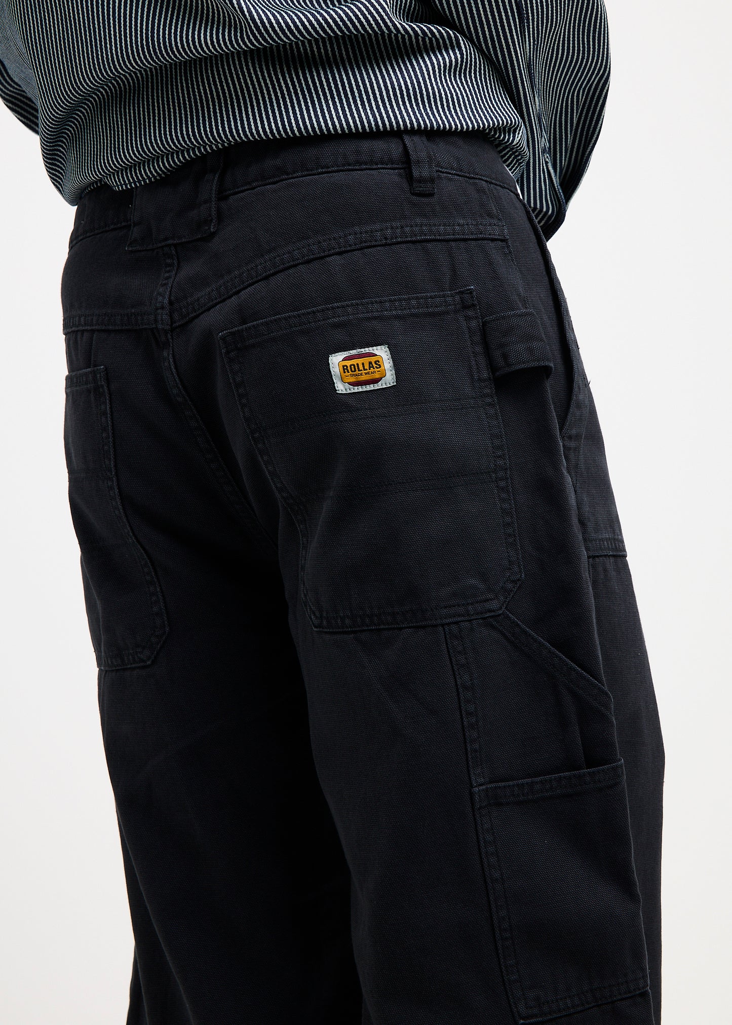 Ezy Barrel Denim Jeans Work Canvas Roll Black