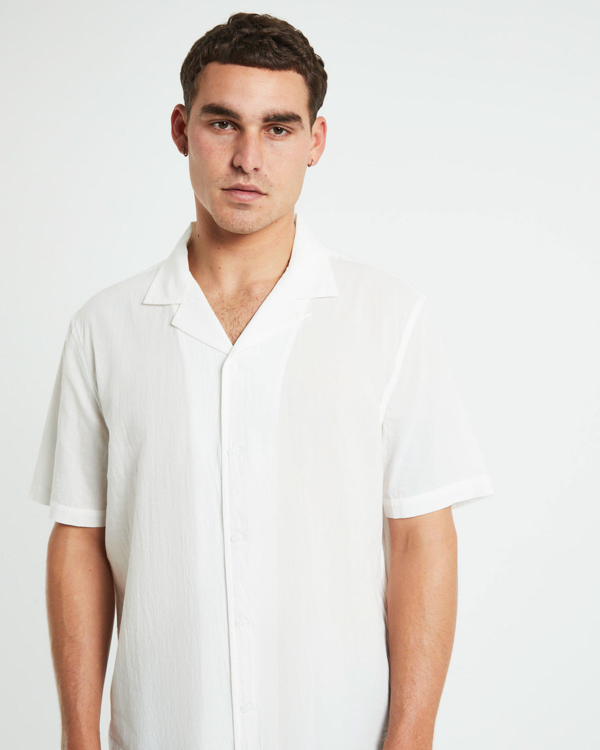 Heggie Short Sleeve Resort Shirt WHITE