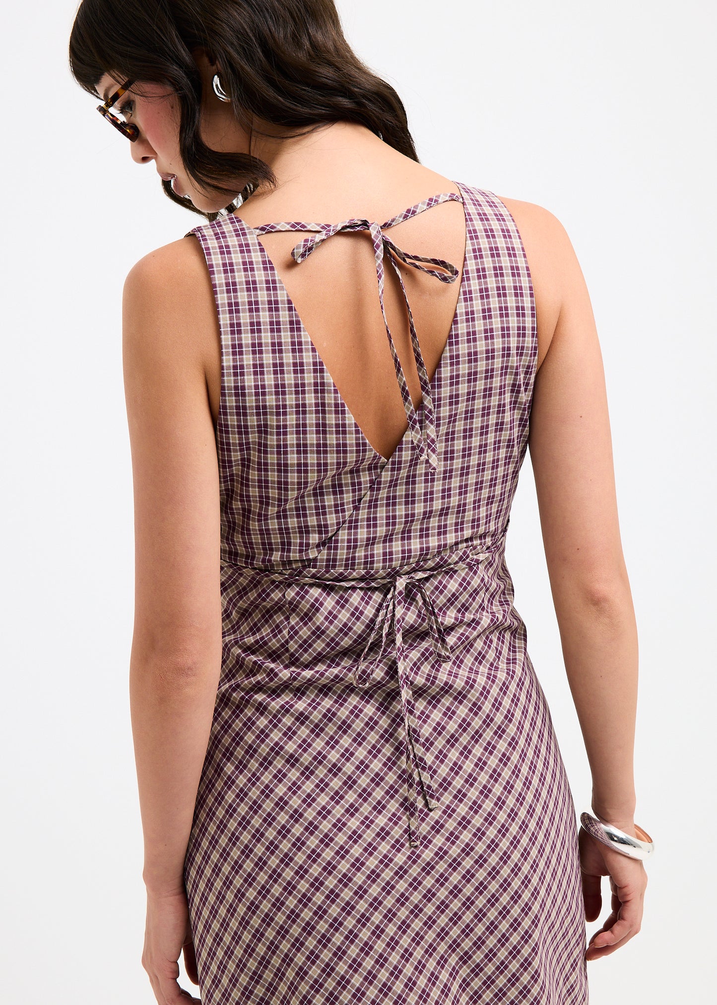 Kaia V Neck Midi Dress