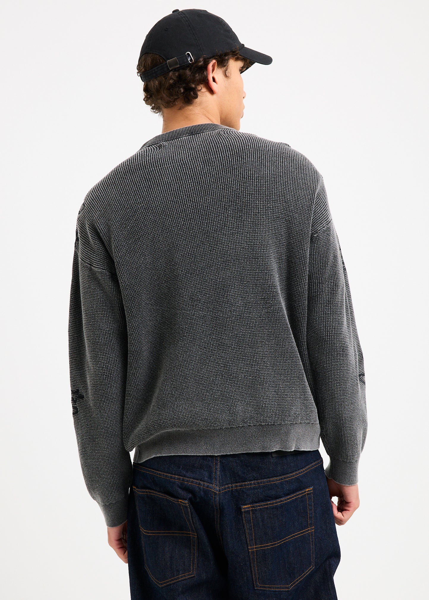 Scrawl Waffle Knit