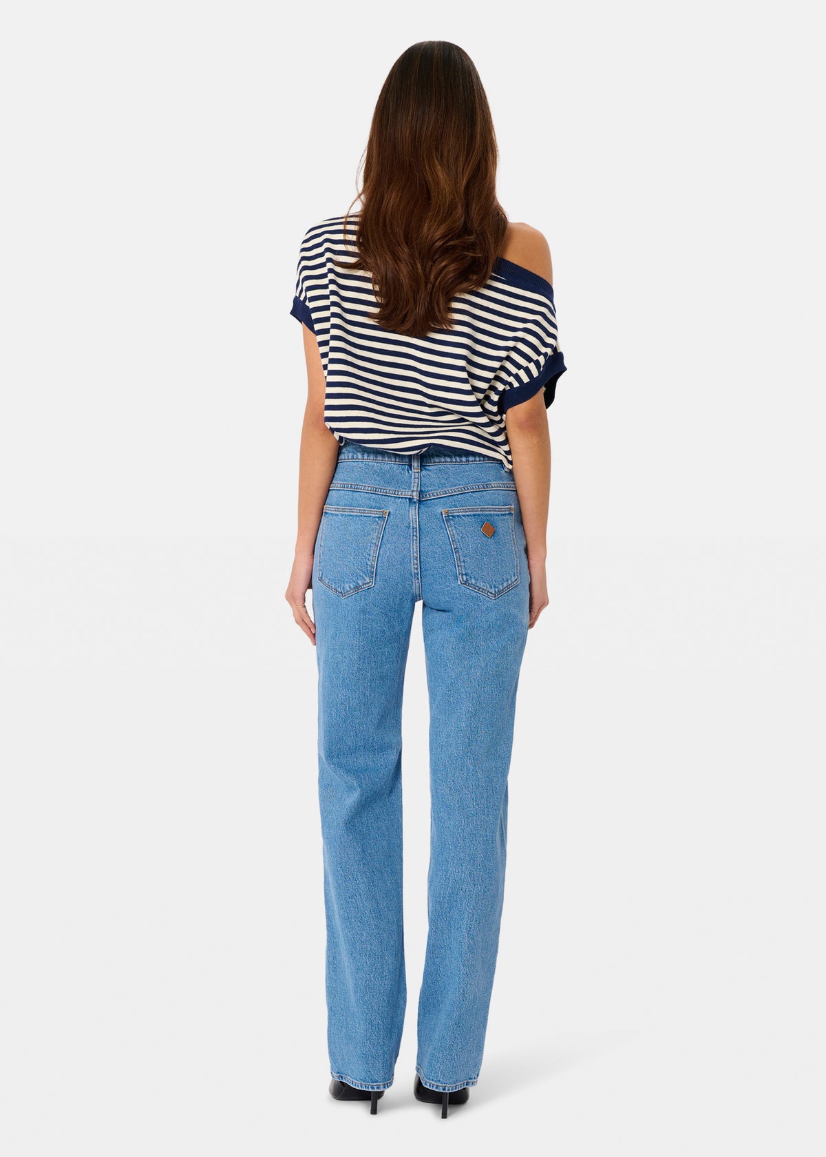 95 Mid Straight Denim Jeans DEBBIE