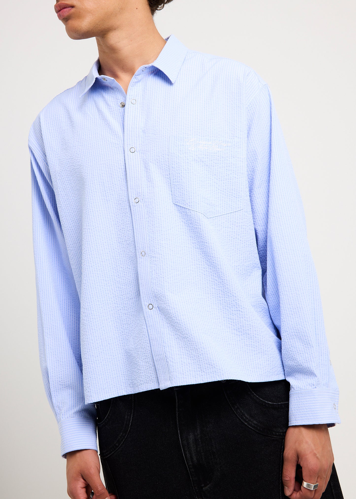 Crinkle Long Sleeve Shirt