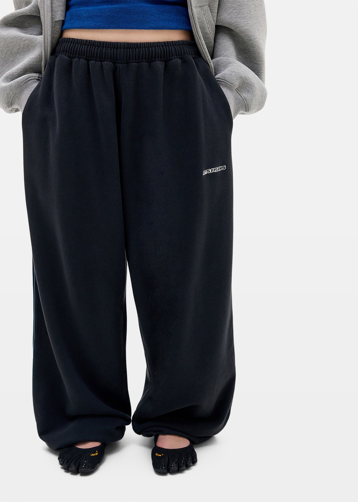 Harri Wide Leg Jogger Pants BLACK-0010