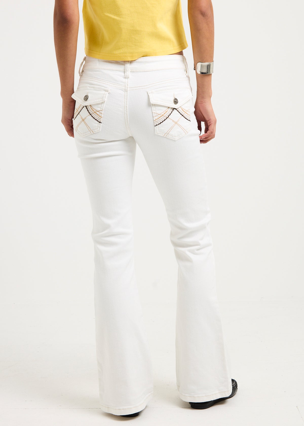 Sarki Low Rise Flare Denim Jeans