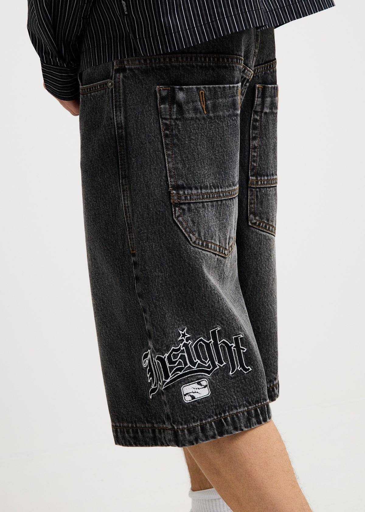 Dredge Denim Jorts WASHED BLACK