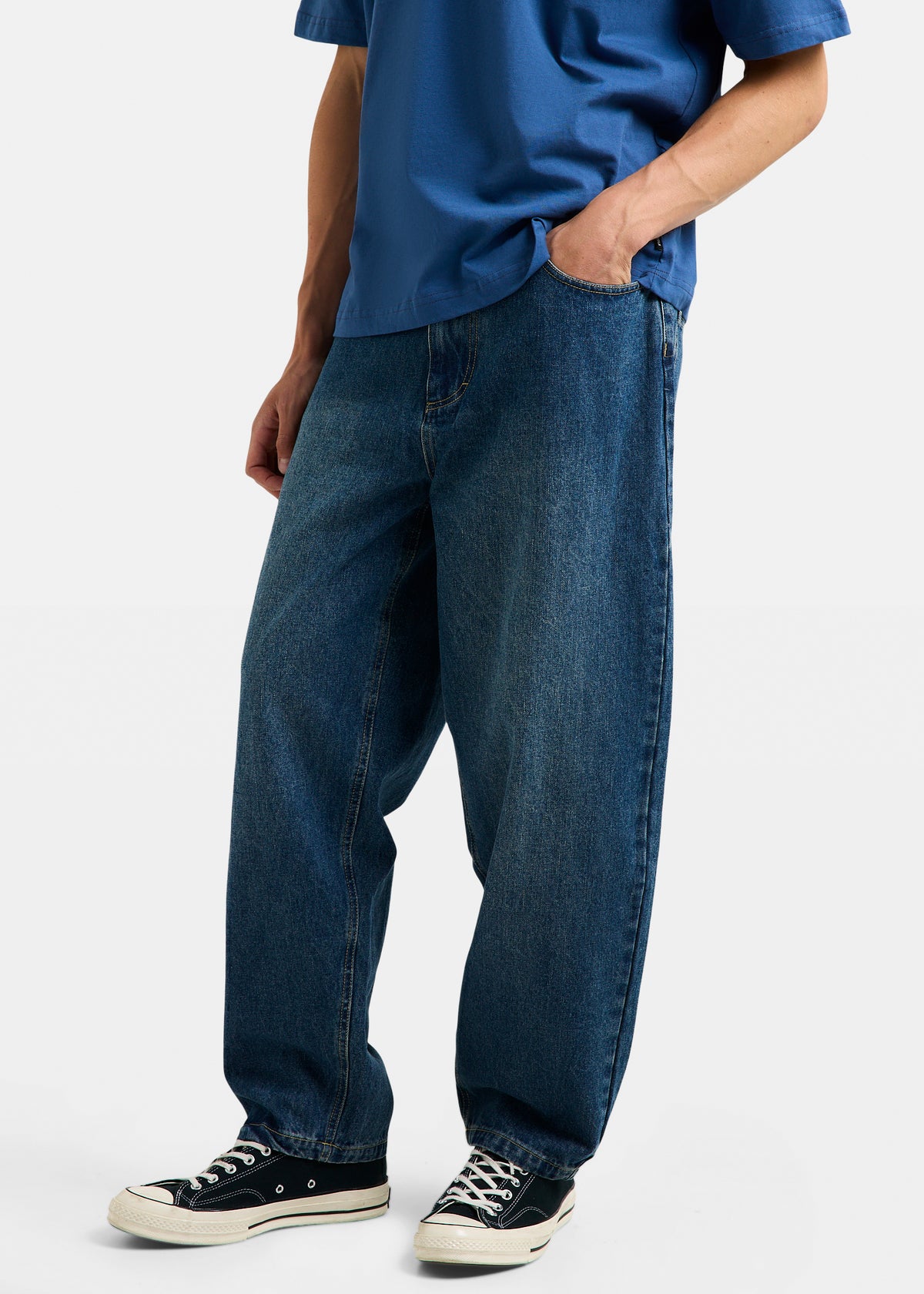 Wide Boy Denim Jeans SLUB GARAGE BLUE