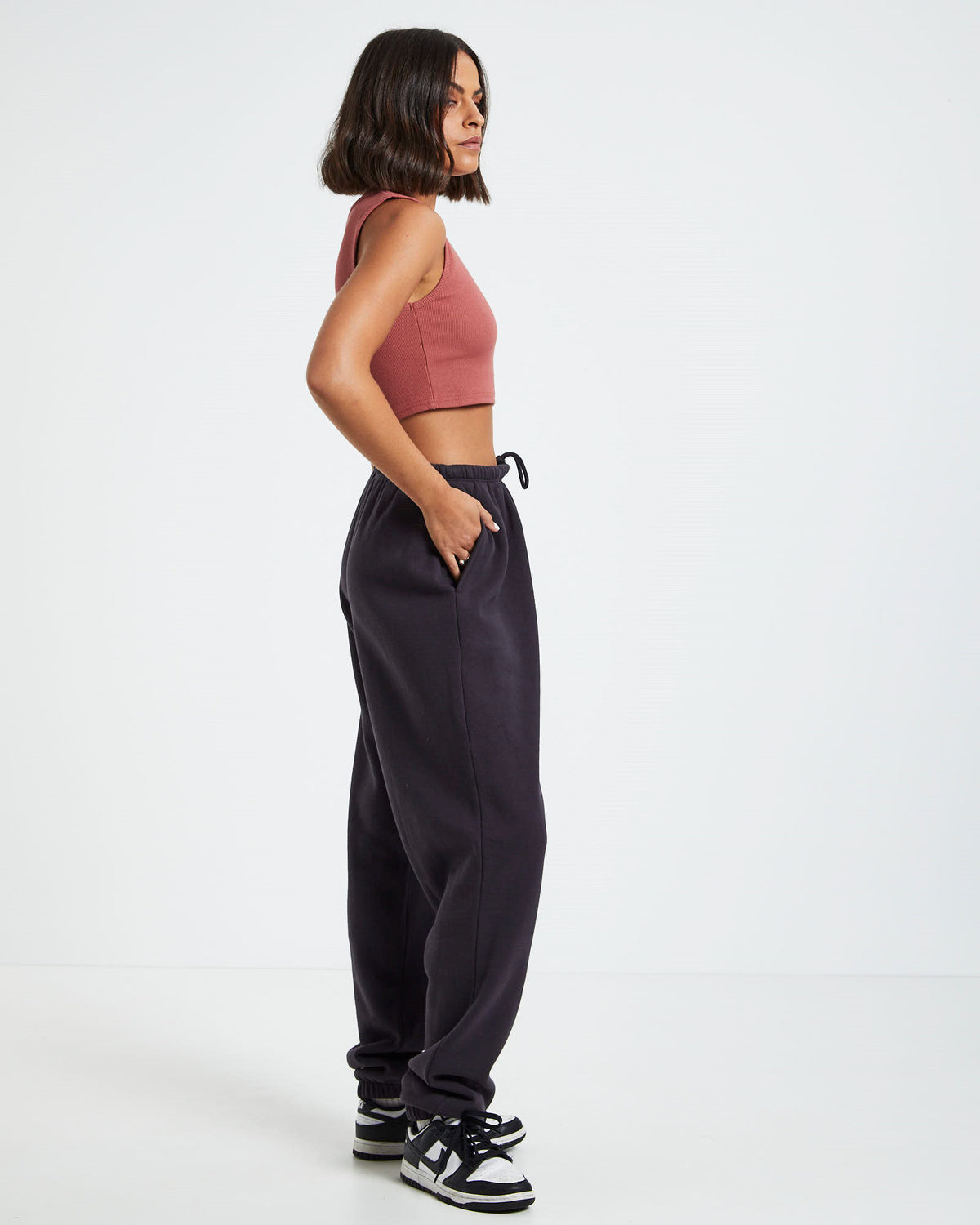 Sports Rib Tank Top RED