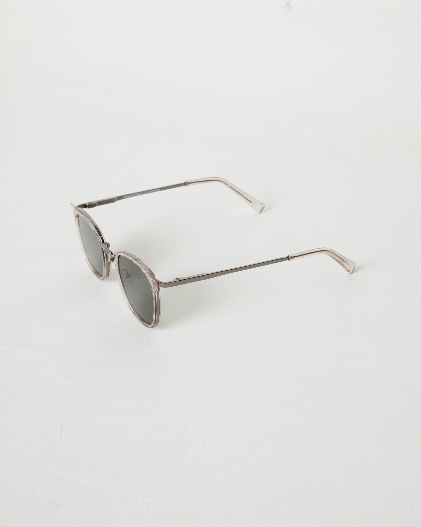 Racketeer Vintage Sunglasses in Clear/Green