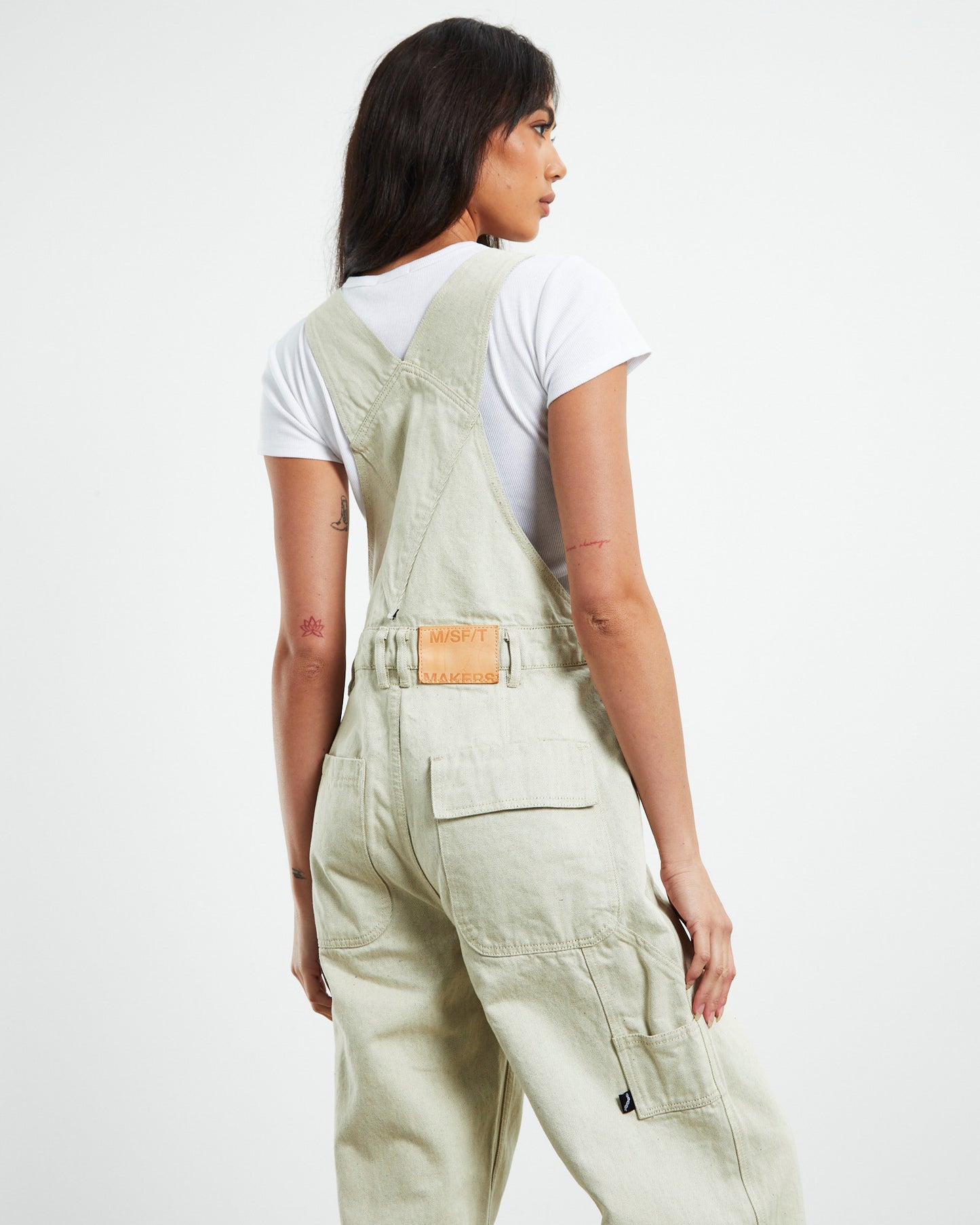 Unisex Makers Overalls Mellow Ecru