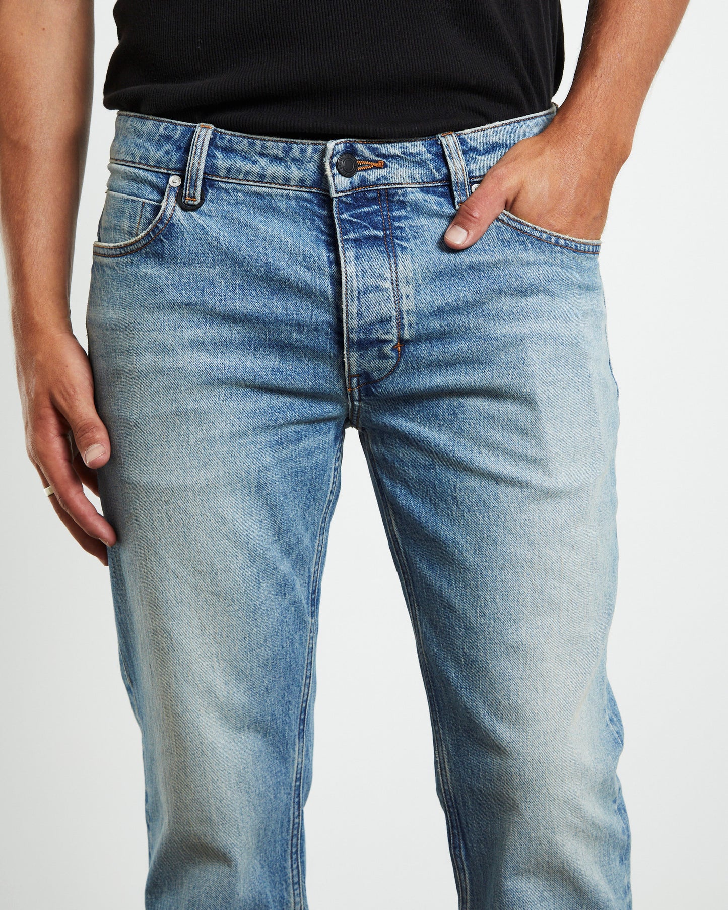 Lou Straight Denim Jeans Tone