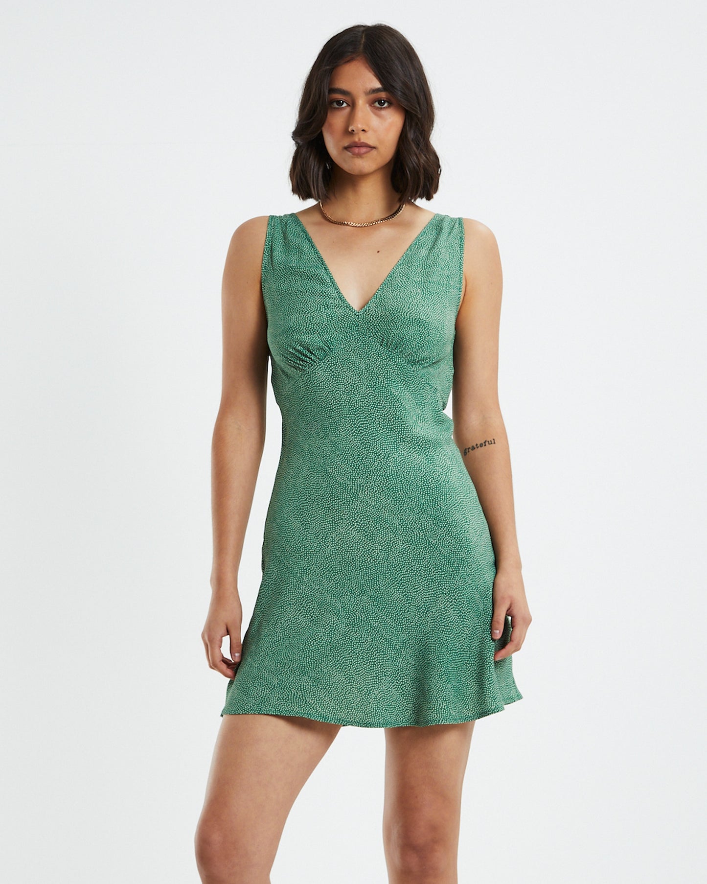 Mini Spot Eliza Mini Dress Ivy Green