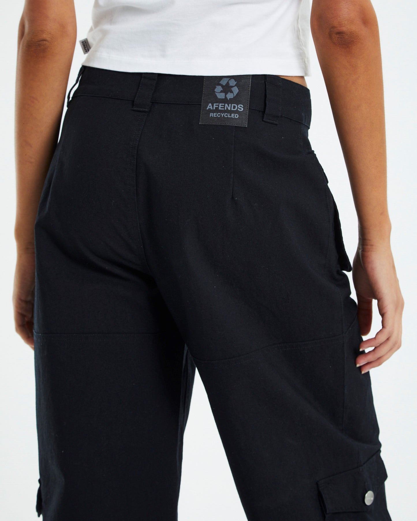 Recycled Cargo Pants Black