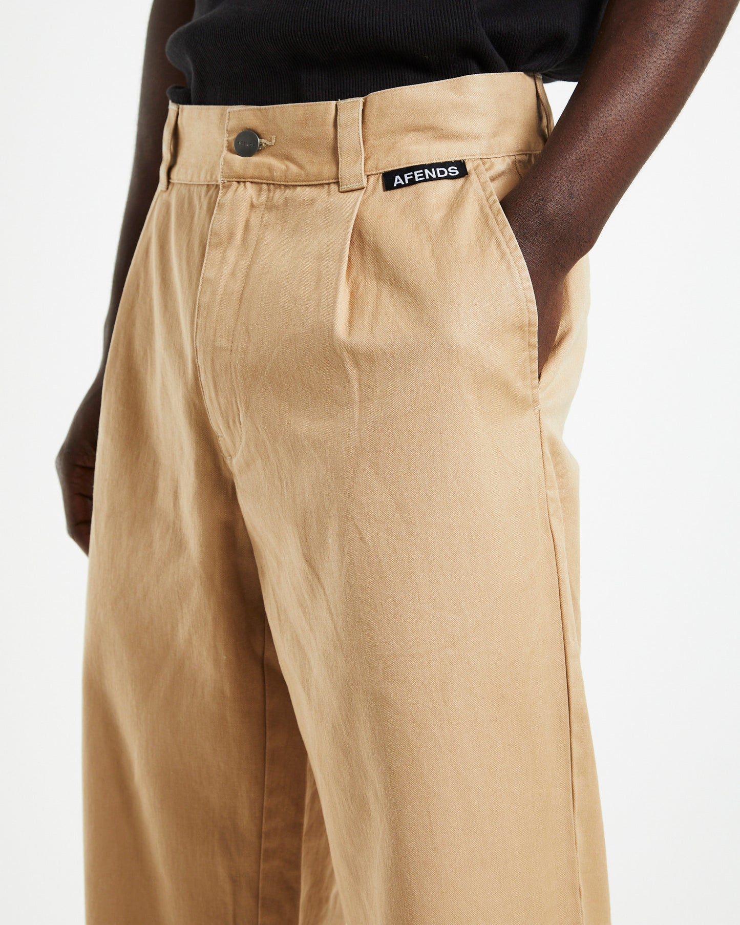 Mixed Business Suit Pants Tan