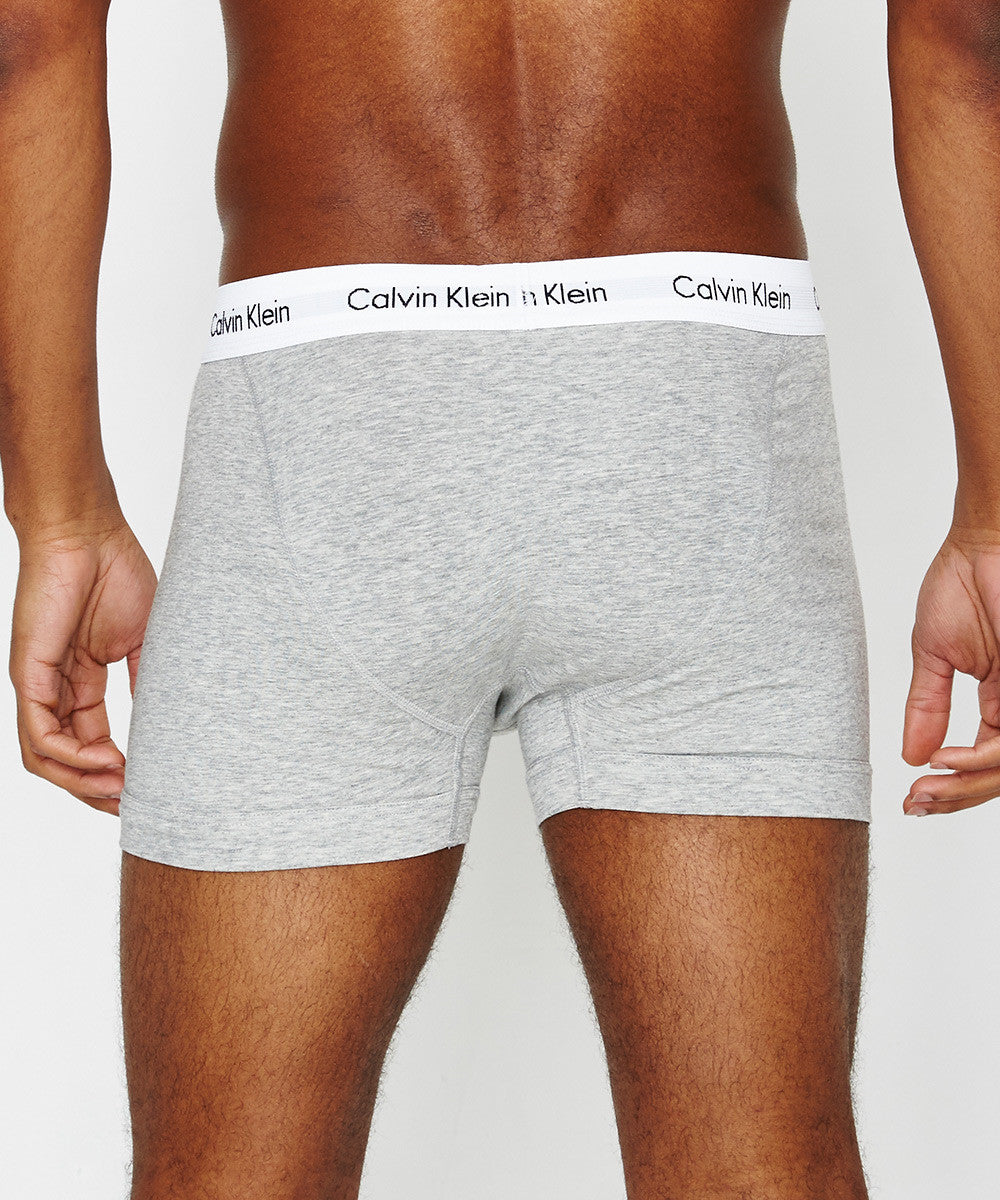 Cotton Stretch Trunk 3pk BLK/WHT/GRY