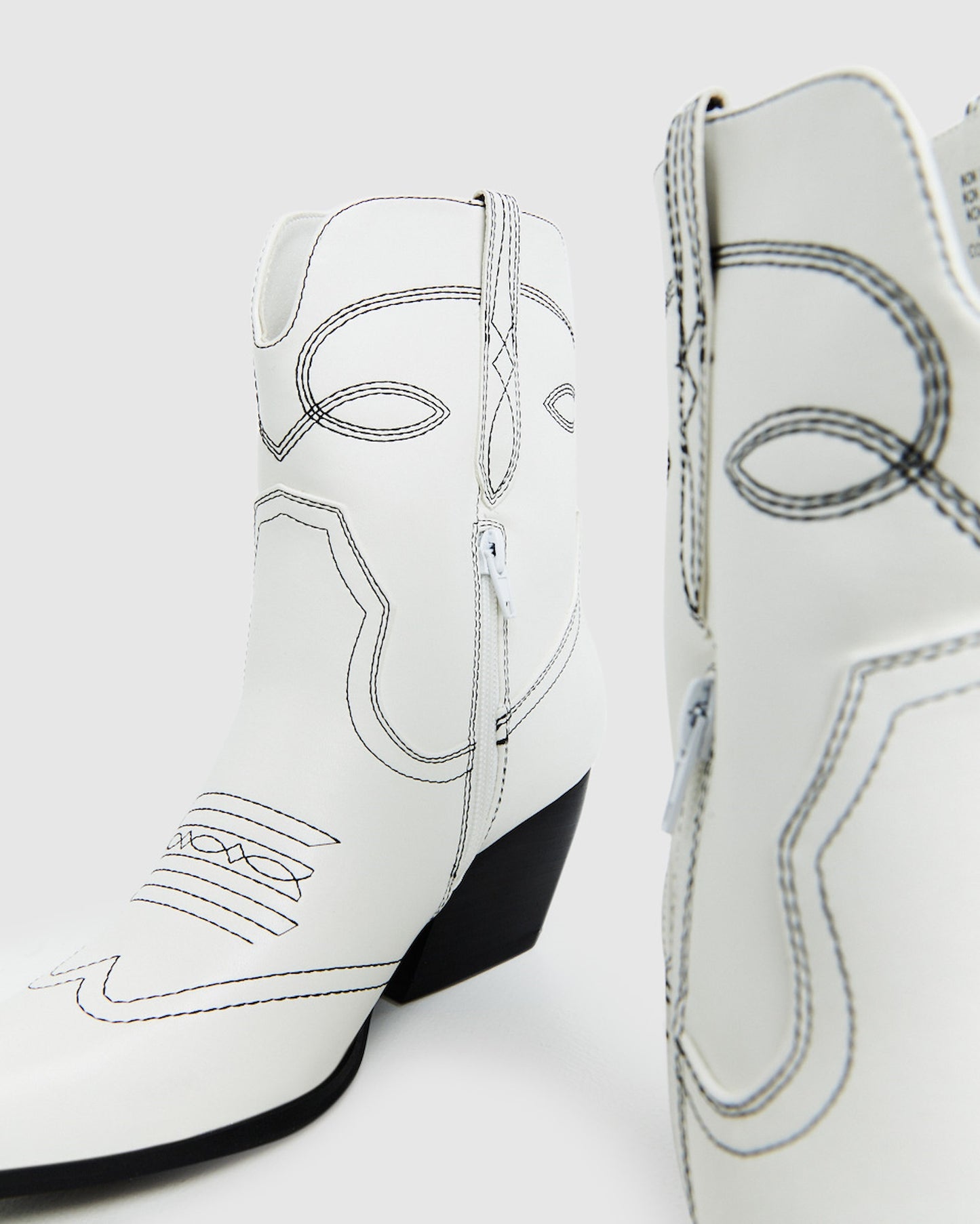 Cora Cowboy Boots White