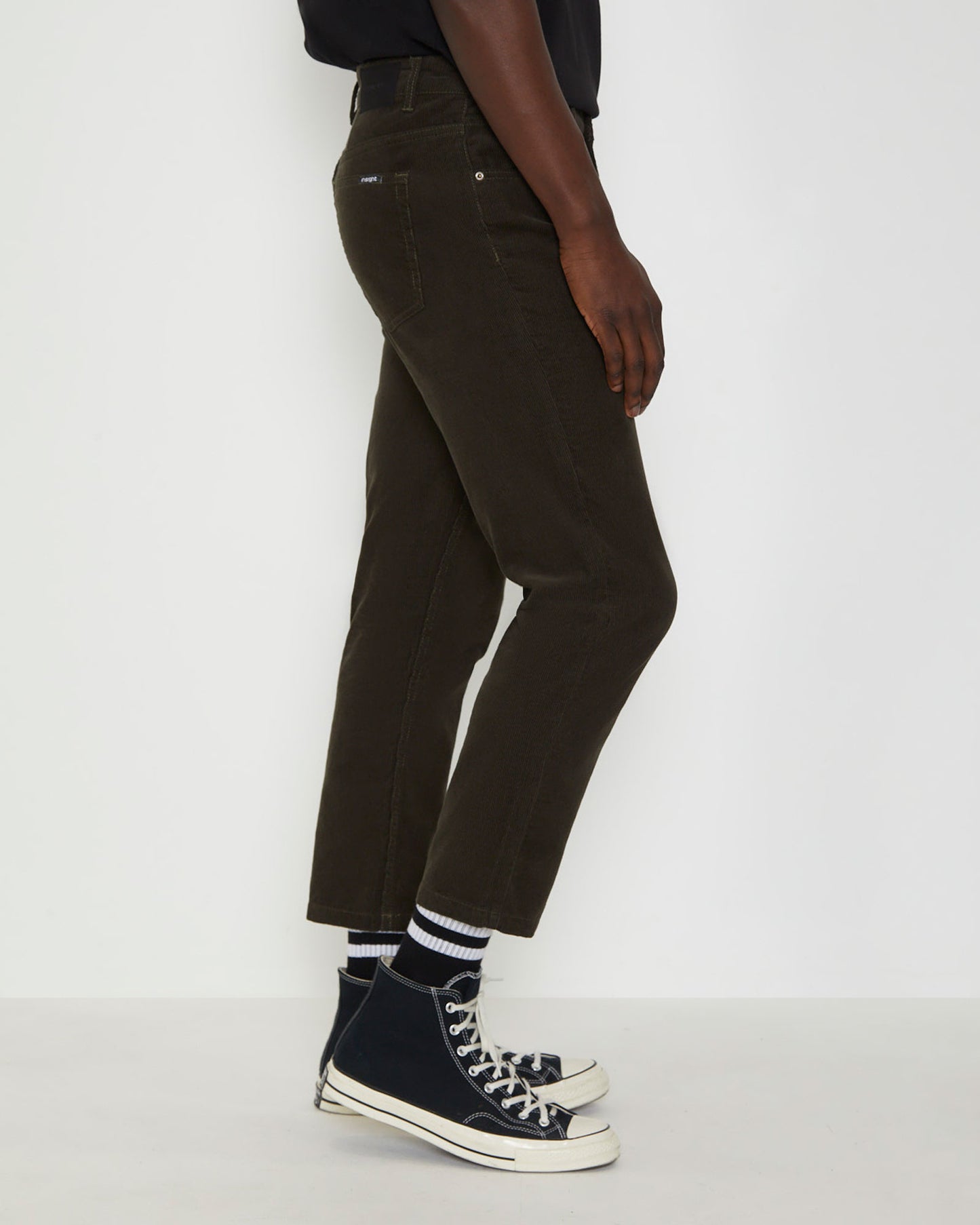 Switch Cord Pants in Fatigue Black