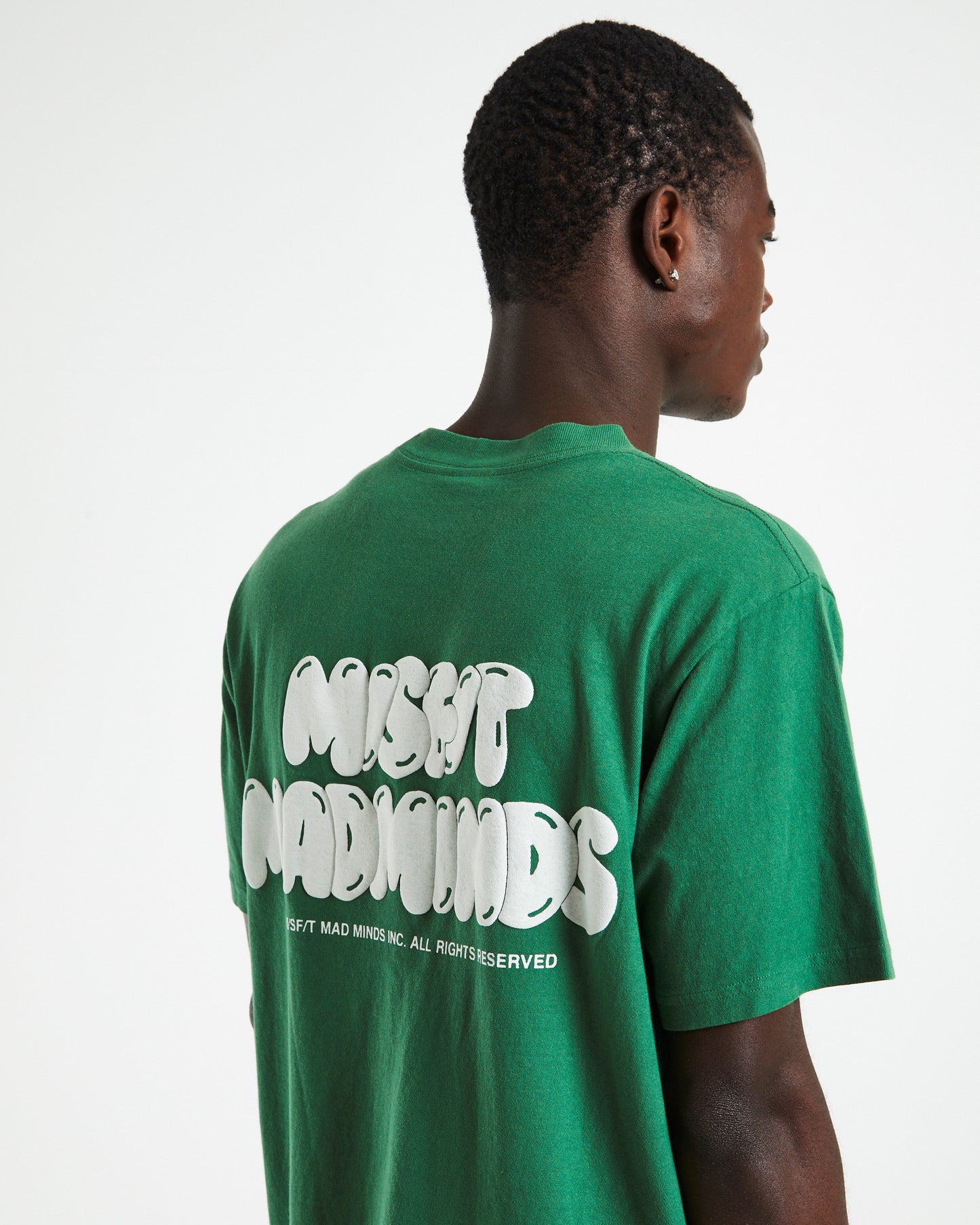 Puffins 50/50 Short Sleeve T-Shirt Kelly Green/White