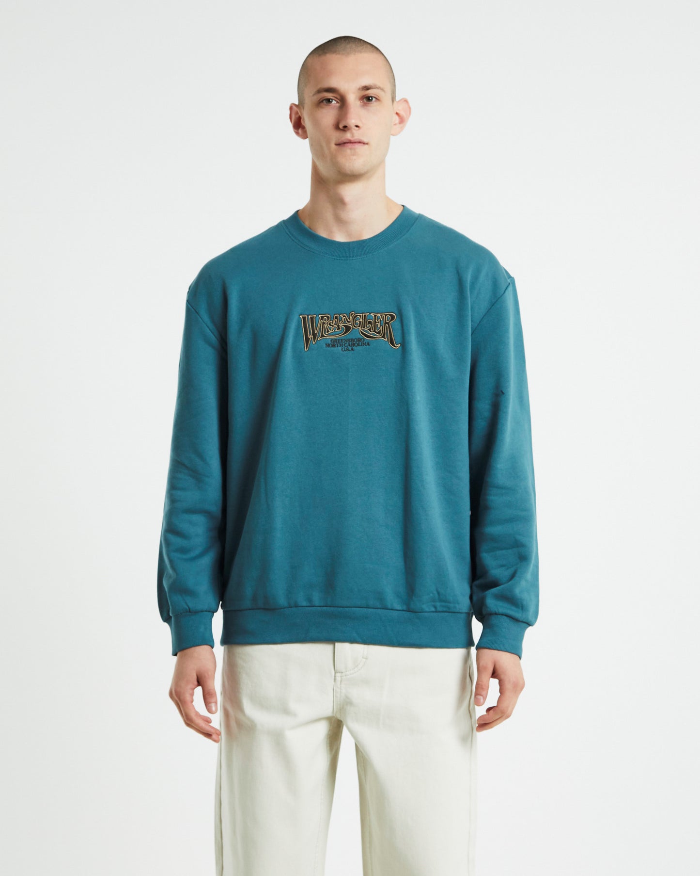 Tripped Baggy Crew Vintage Teal