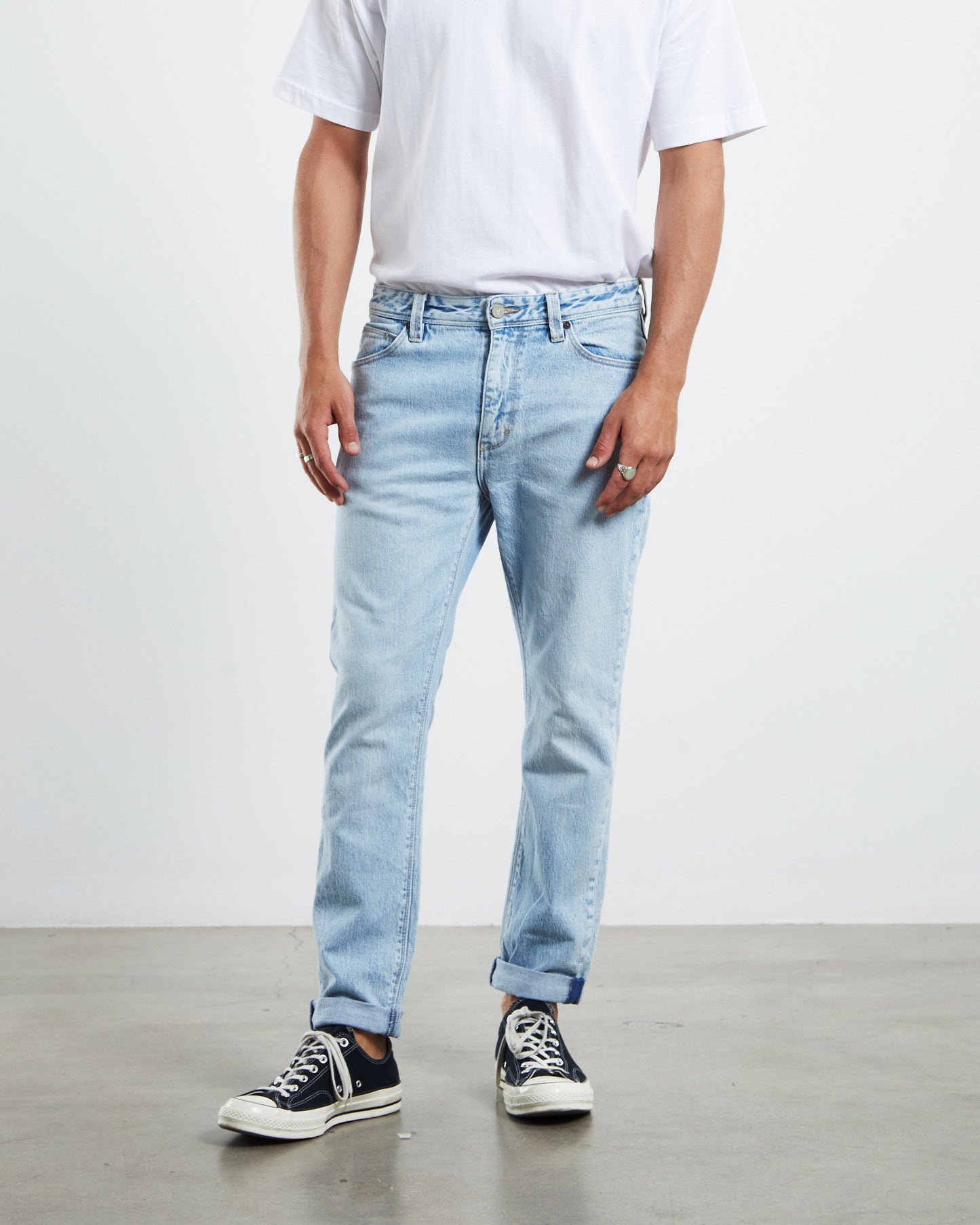 A Dropped Slim Denim Jeans Hustler