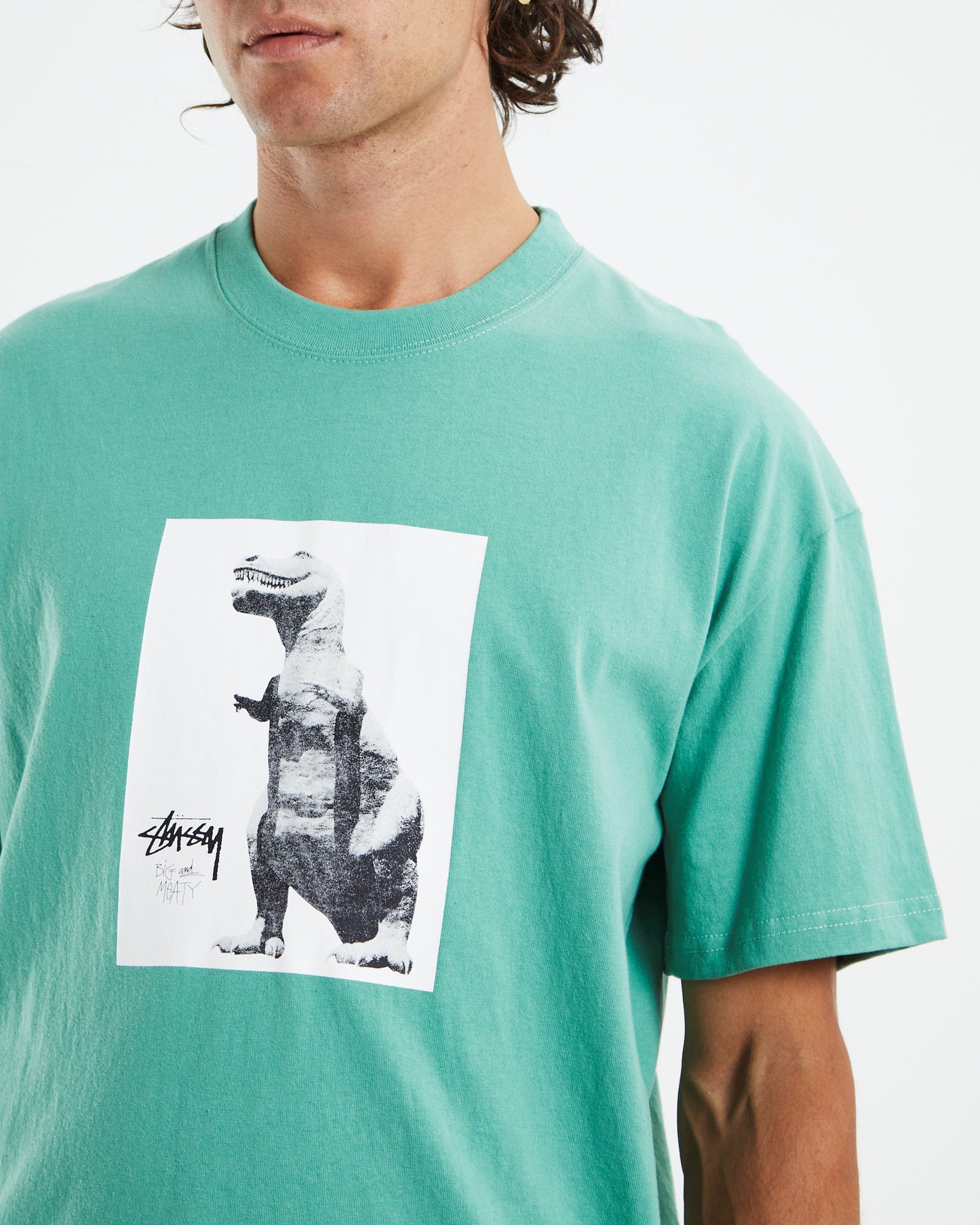 Big and Meaty Short Sleeve T-Shirt Pigment Tea Green