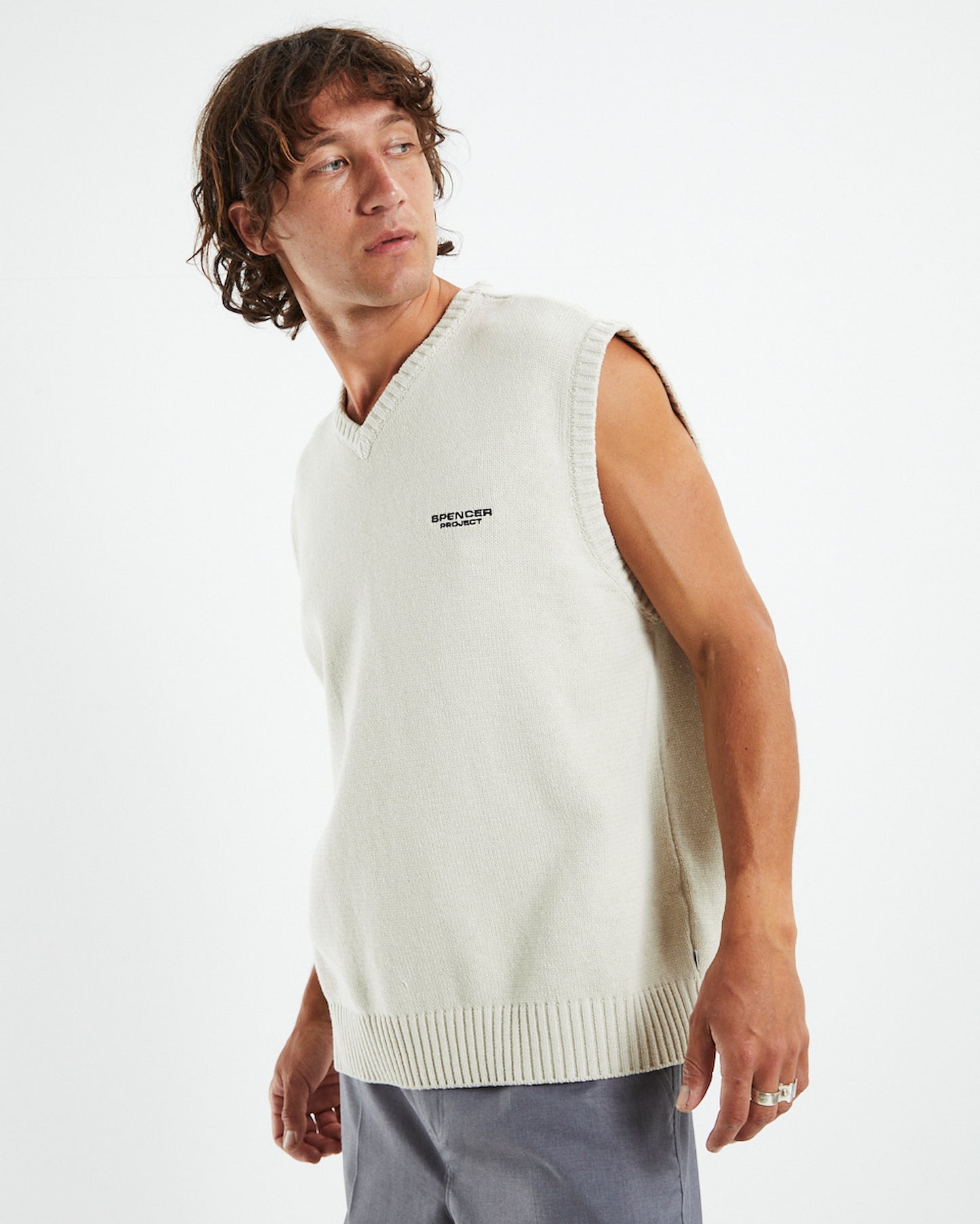 Knit Vest Cream