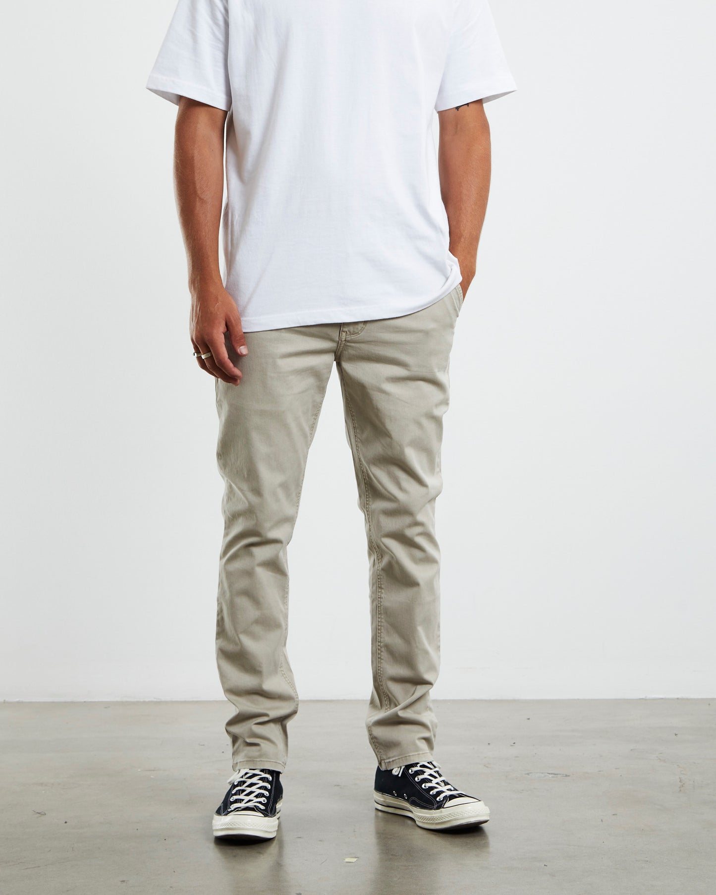 Preston Slim Chino Pants Bone