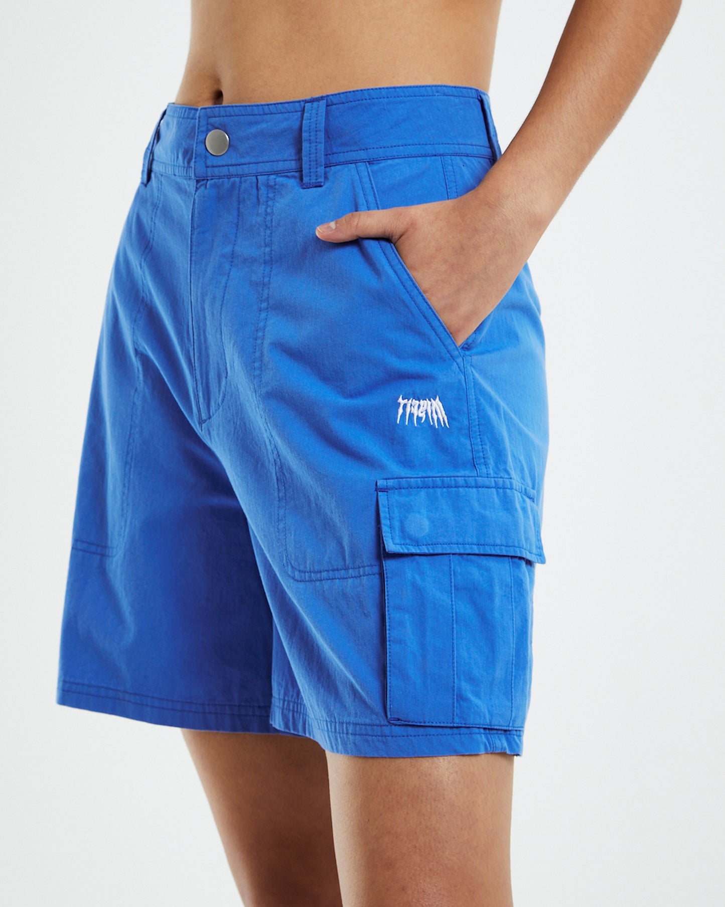 Water Pipe Cargo Shorts Powder Blue