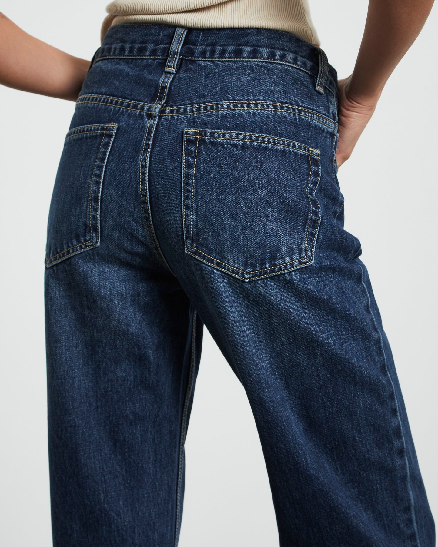 Emmy V Waist Straight Jeans  Y2K