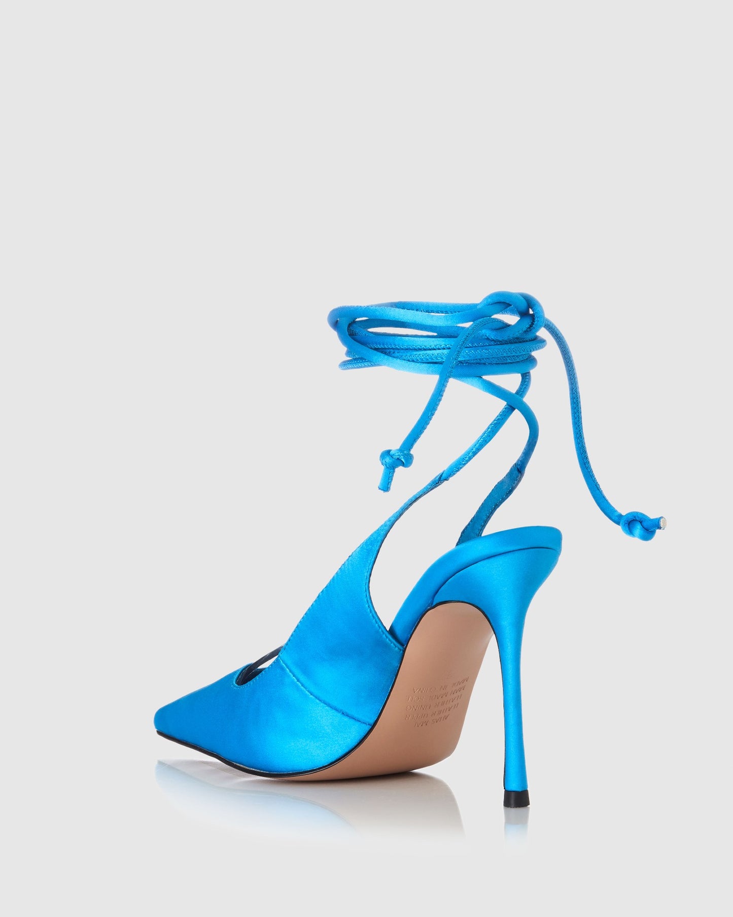 Bobby Heels Blue Satin