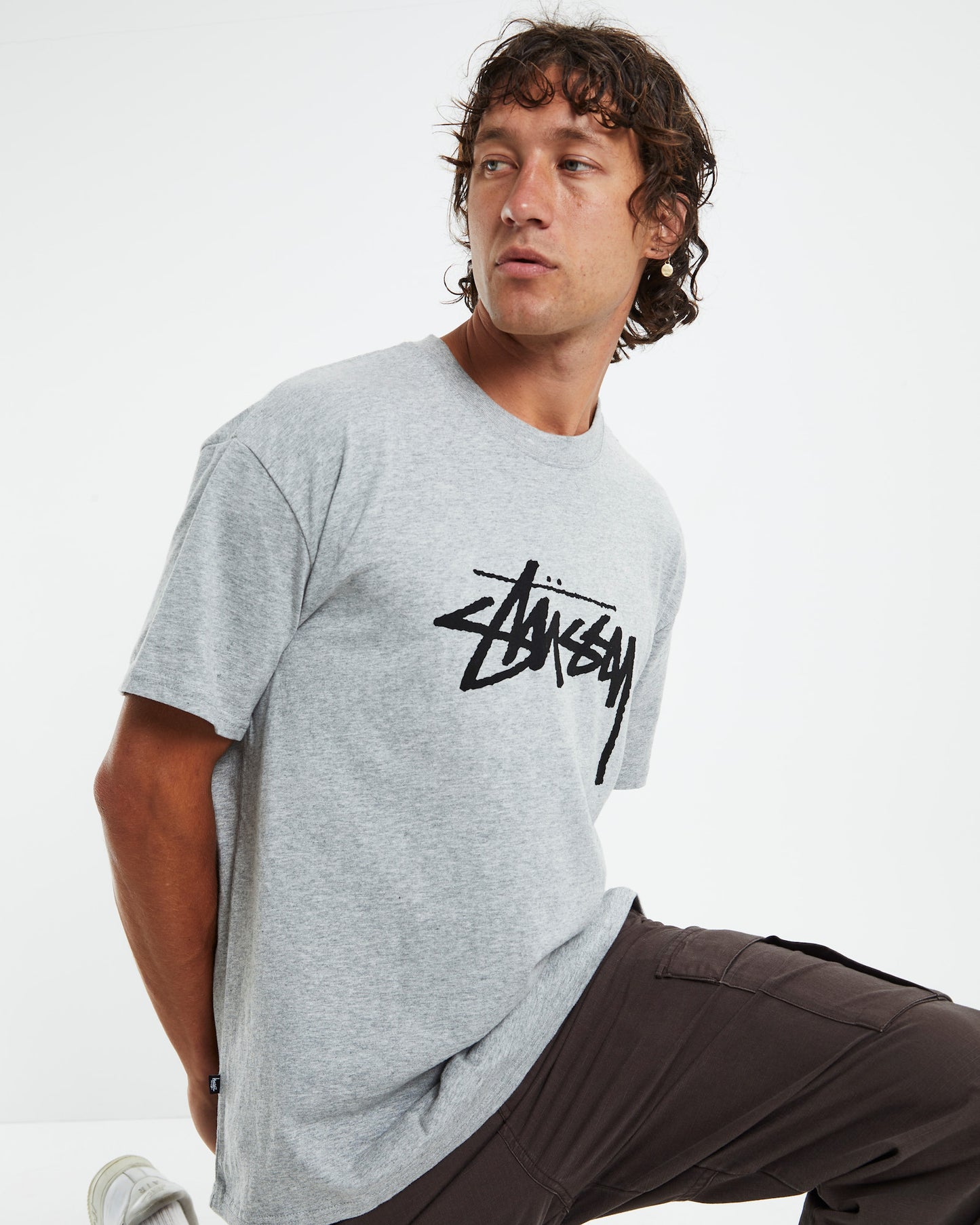 Solid Stock Short Sleeve T-Shirt Strong Grey Marle